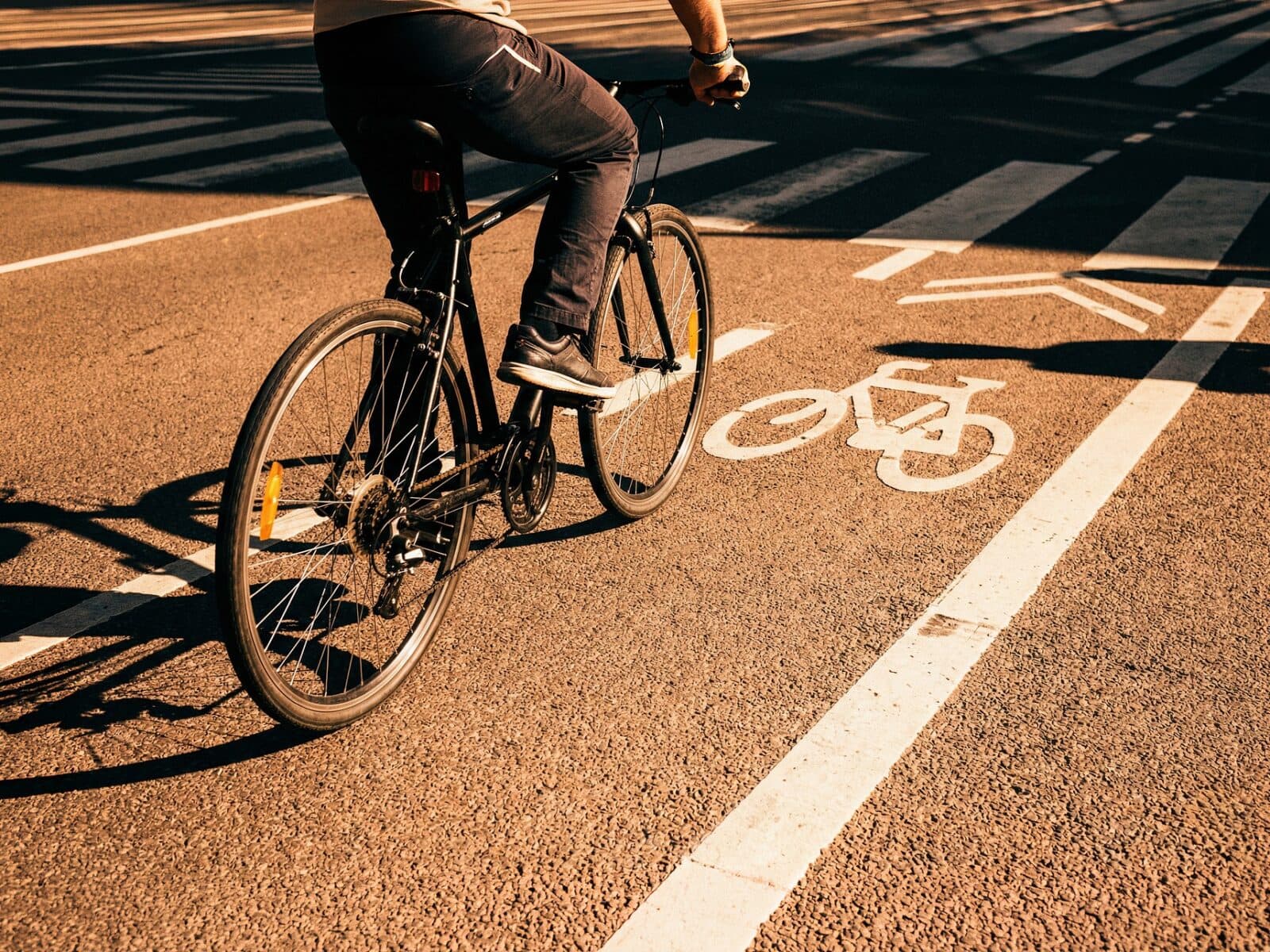 Bild på cyklist